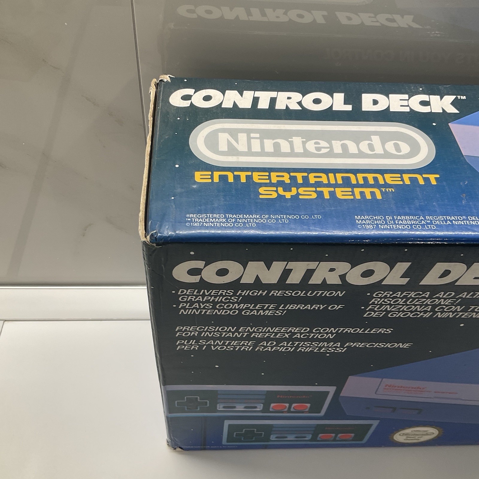 NINTENDO NES CONSOLE CONTROL DECK PAL A ITALIAN COMPLETE BOXED – VERY RARE