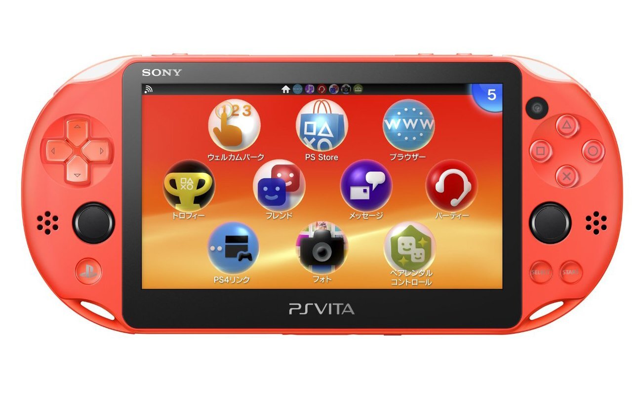 Sony PlayStation Vita Wi-Fi Model Neon Orange PCH-2000ZA24 Console PS Japan New