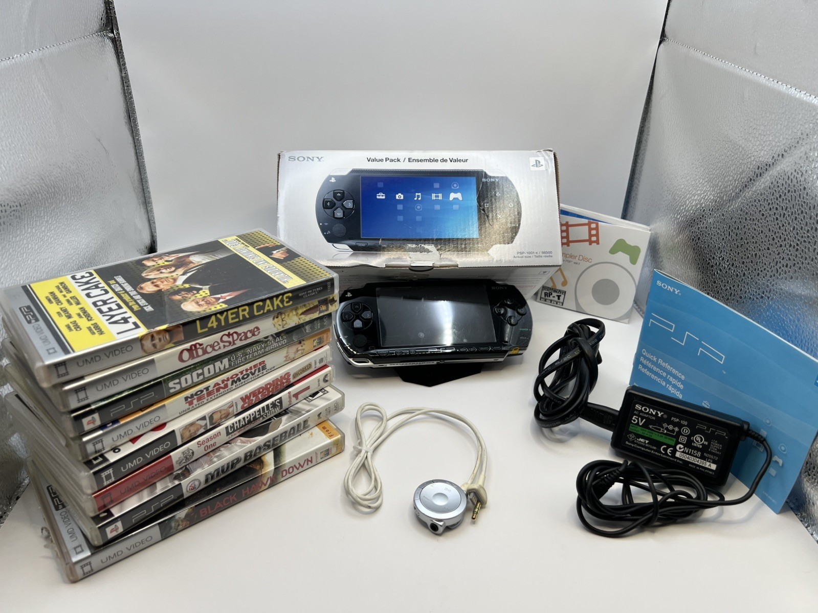 PSP 1001 Console 100% CIB Complete and All Original in Box Virtually UNUSED MINT