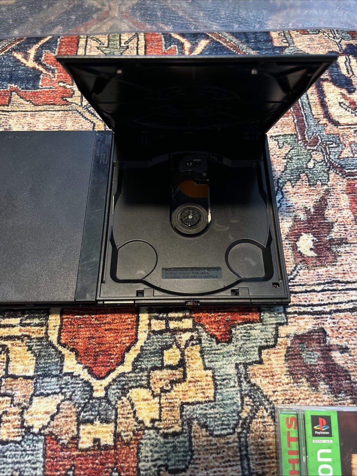 Sony PlayStation 2 Ps2 slim Bundle Controllers & 2 Games *missing AV Cable*