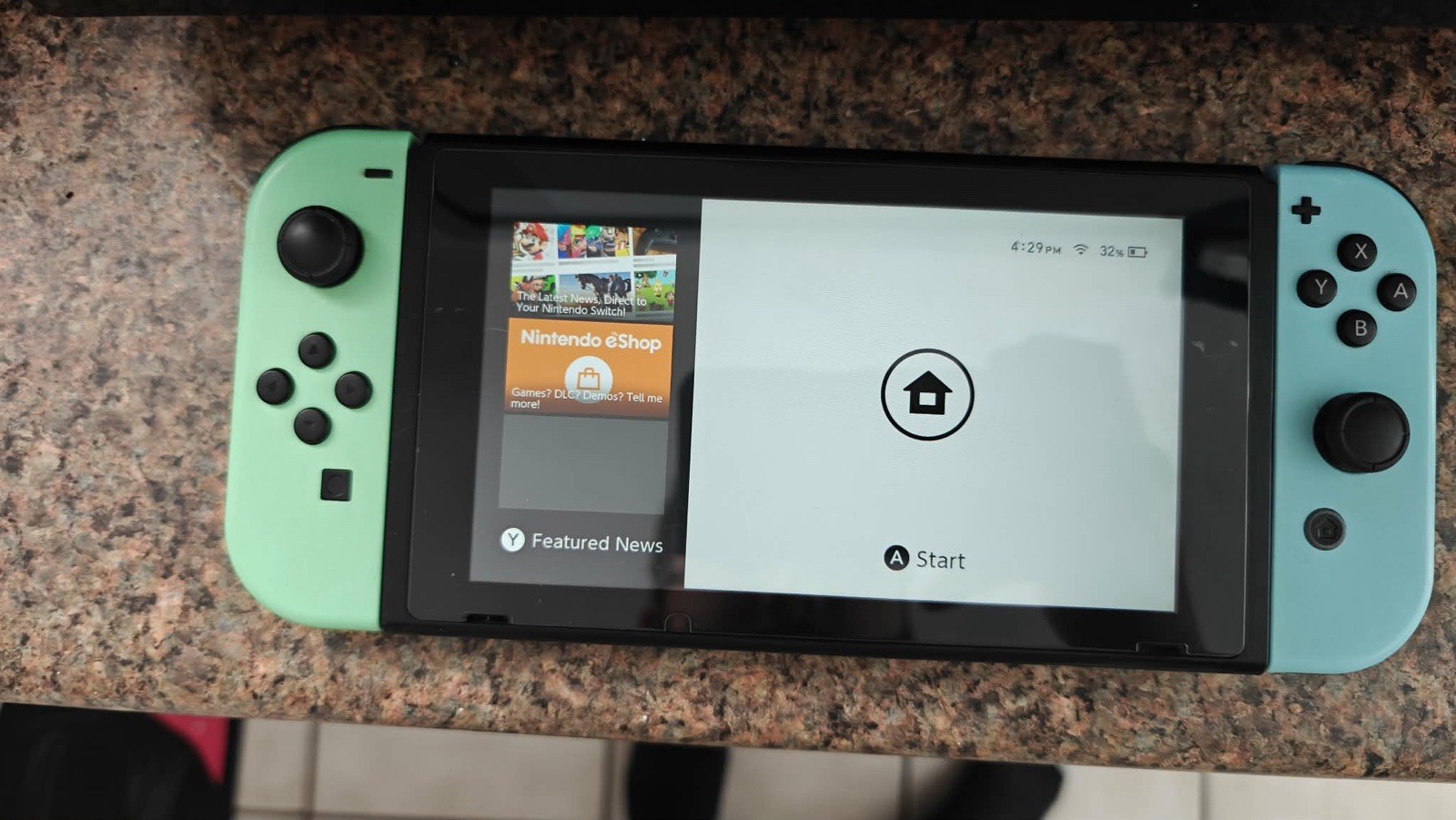 Nintendo Switch Animal Crossing Edition W/ 512GB SD Card&Controller- TESTED