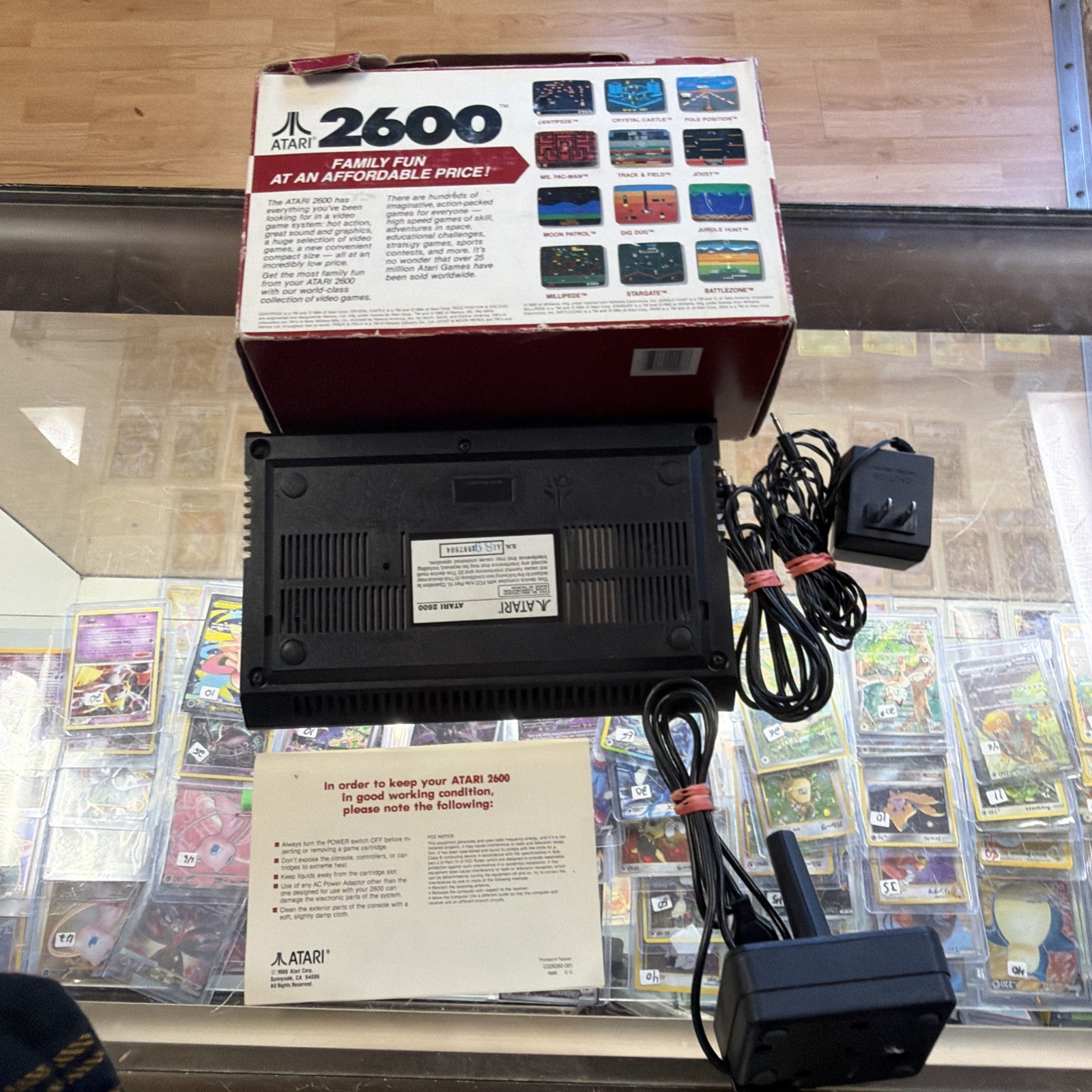 ATARI 2600 1987 Release Compact Junior Console Original Box No Av Adapter