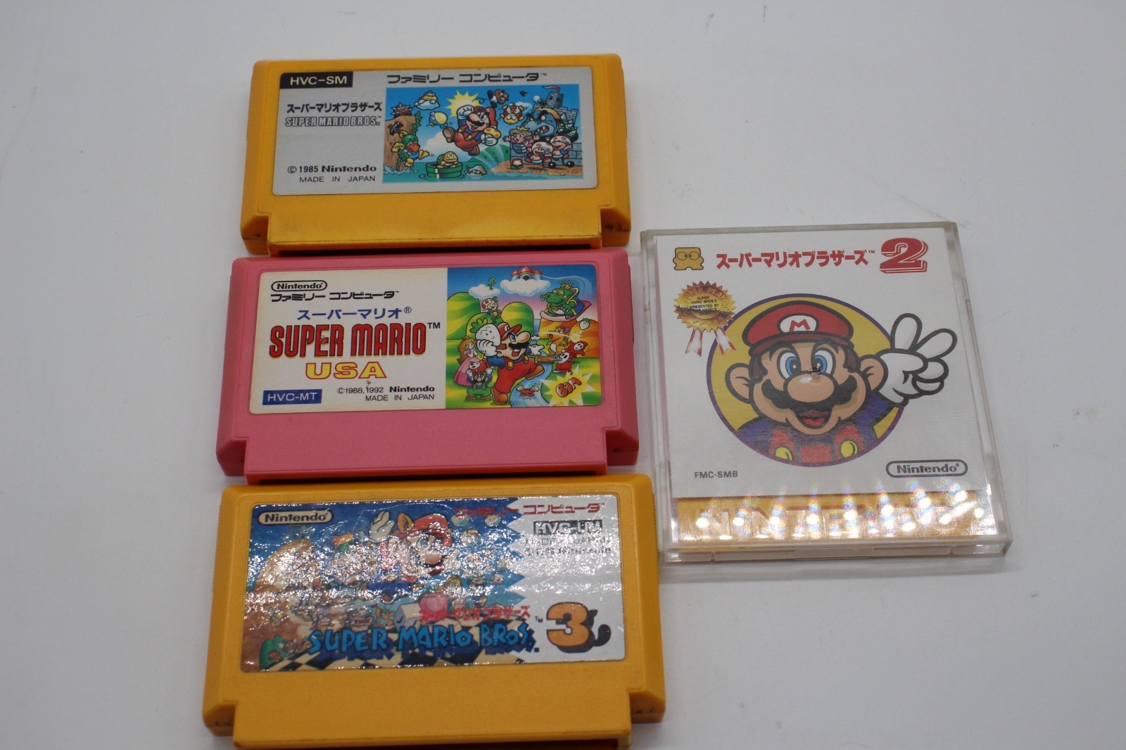 Nintendo Famicom Disk System Console Set Mario Bros.1 2 3 USA Japnese Edition