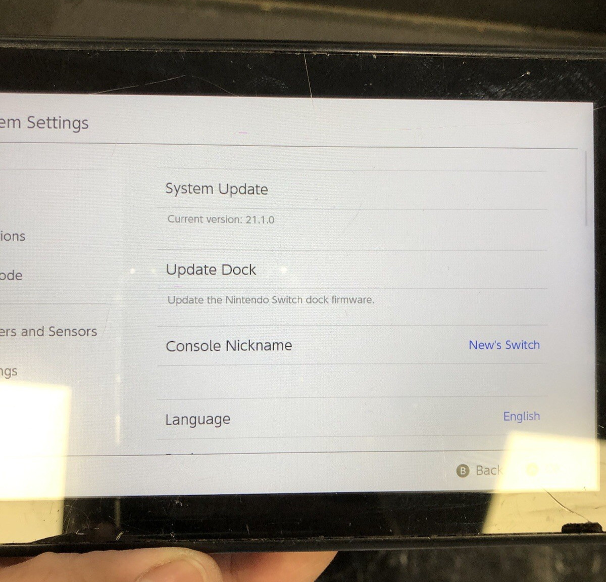 Nintendo Switch Cosmetic Damage