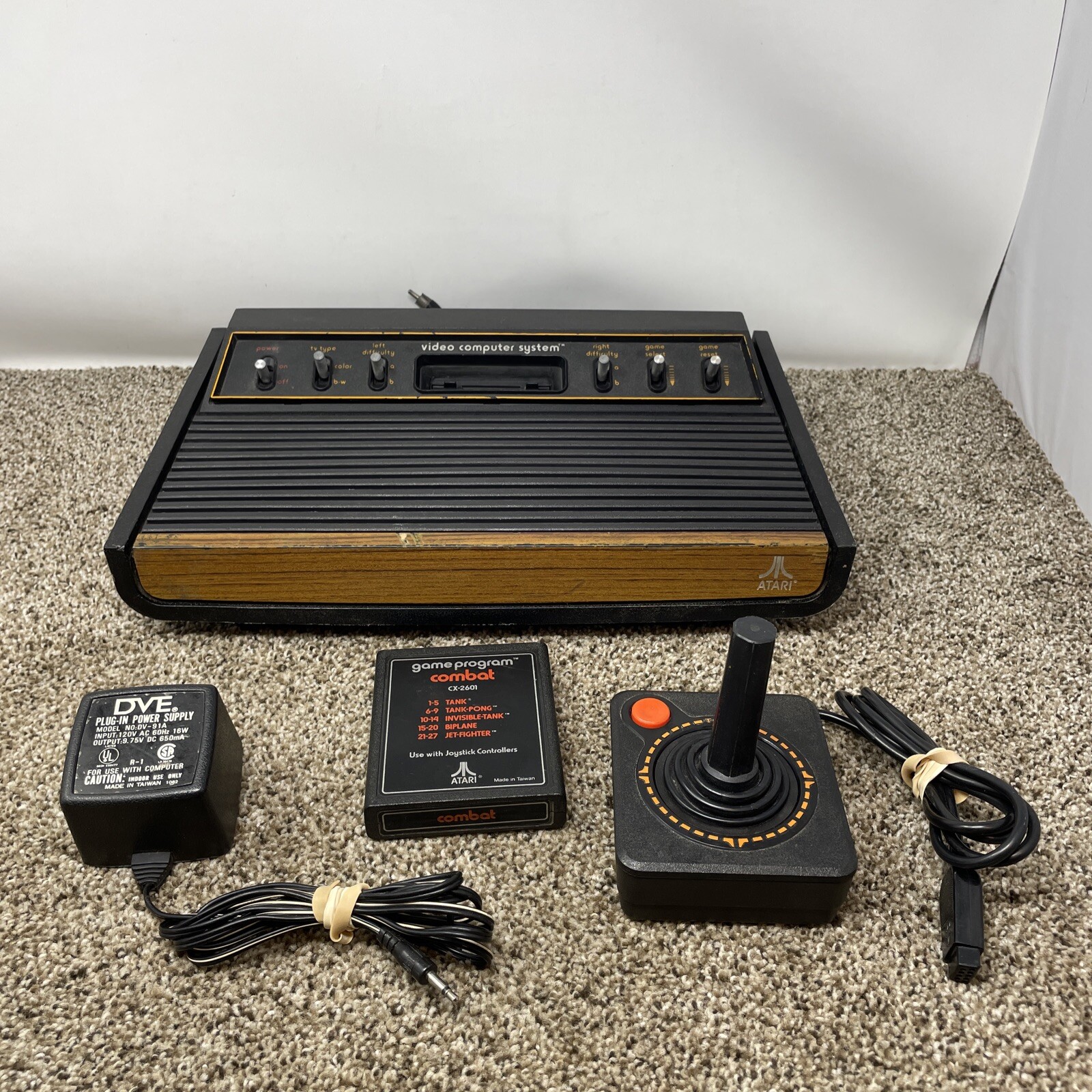 Atari CX2600 ‘Heavy Sixer’ Six Switch Console Sunnyvale RARE 2600 WORKING