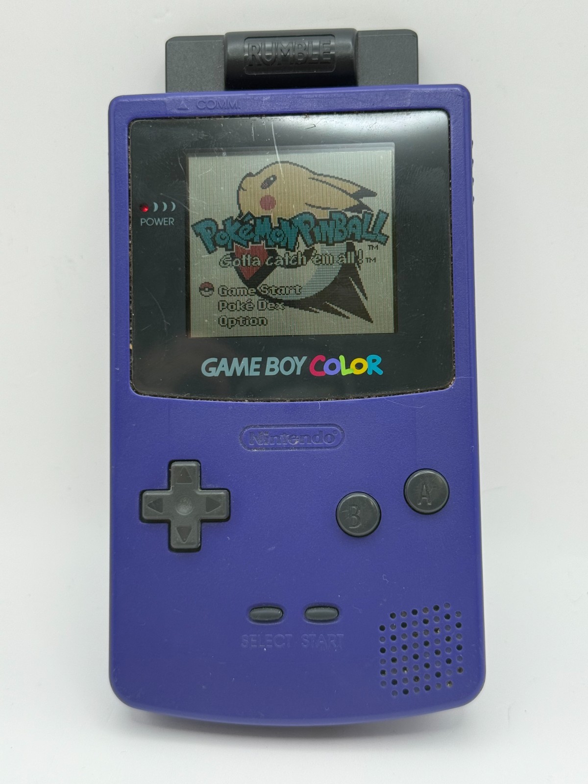 Nintendo Game Boy Color Grape Handheld System Model CGB-001 TESTED & WORKS GBC