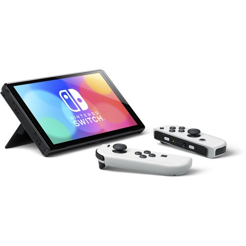 Nintendo Switch OLED White with The Legend of Zelda Breath of the Wild Game