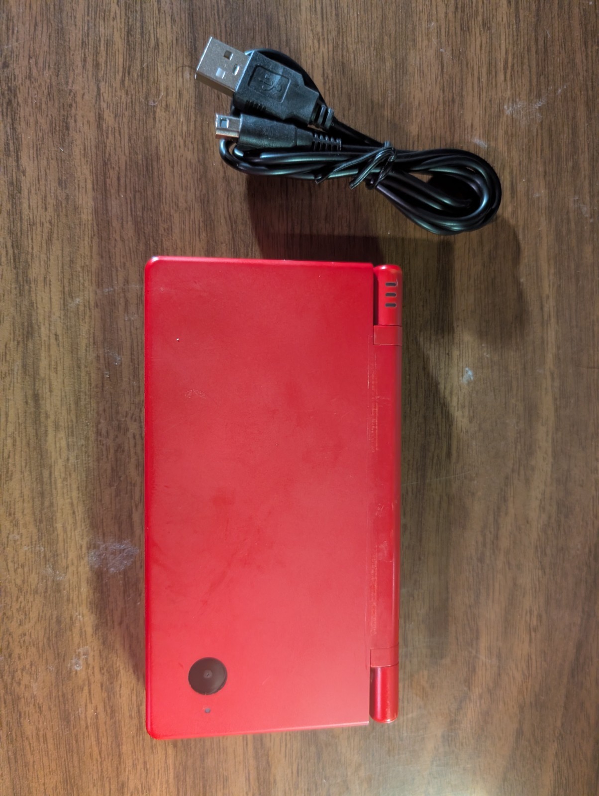 Nintendo DSI Red Handheld Console Twilight Mod W/ Charger *USED*