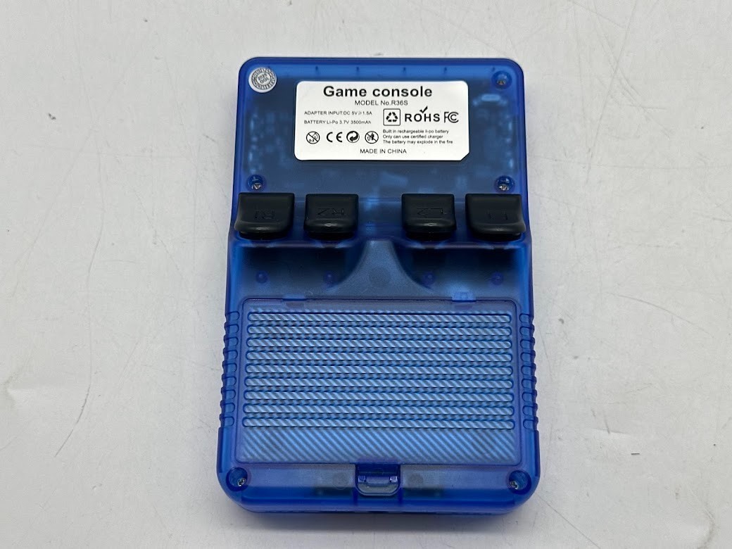 R36S Retro Handheld Game Console- Blue
