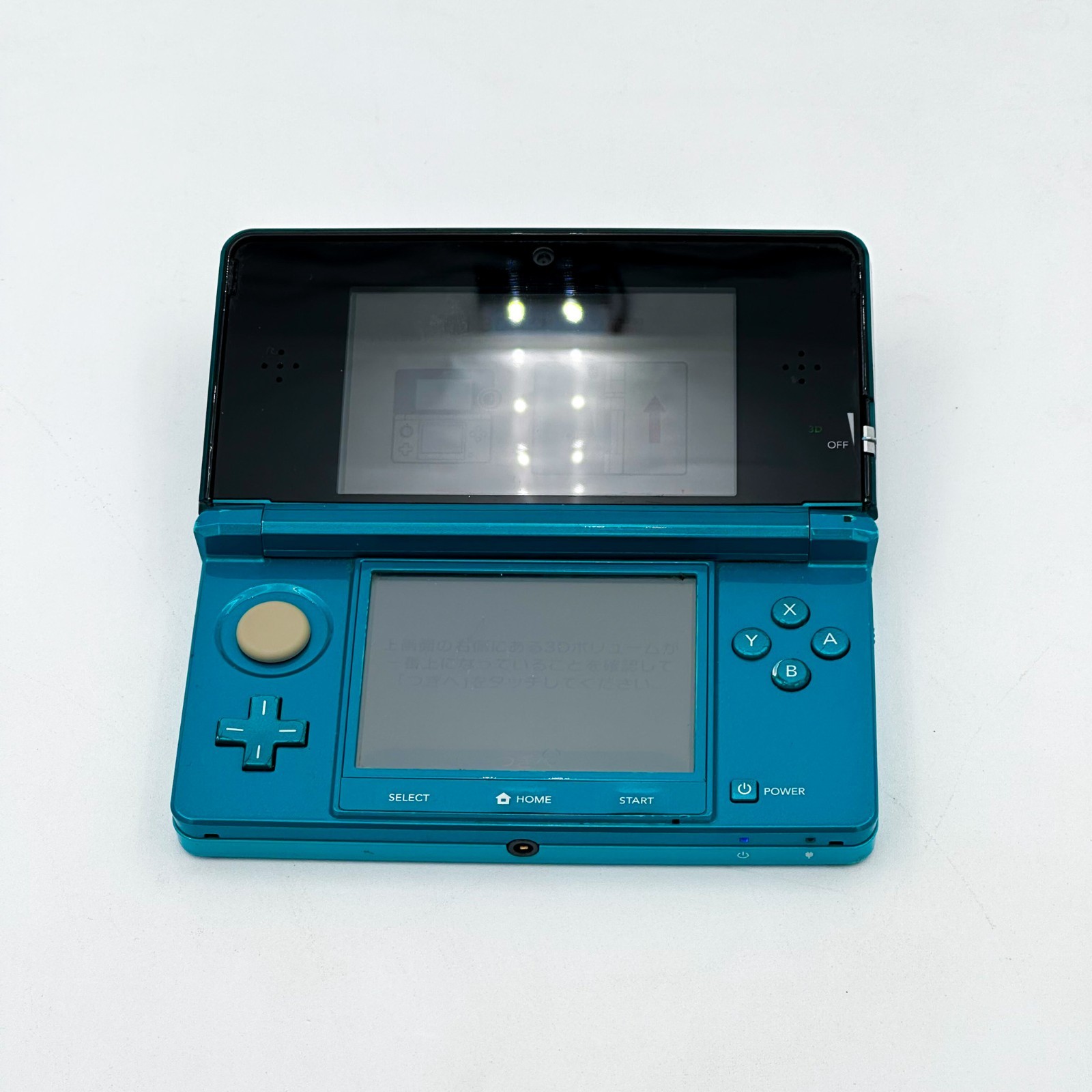 Nintendo 3DS Aqua Blue Console Handheld System Japanese ver Good Condition