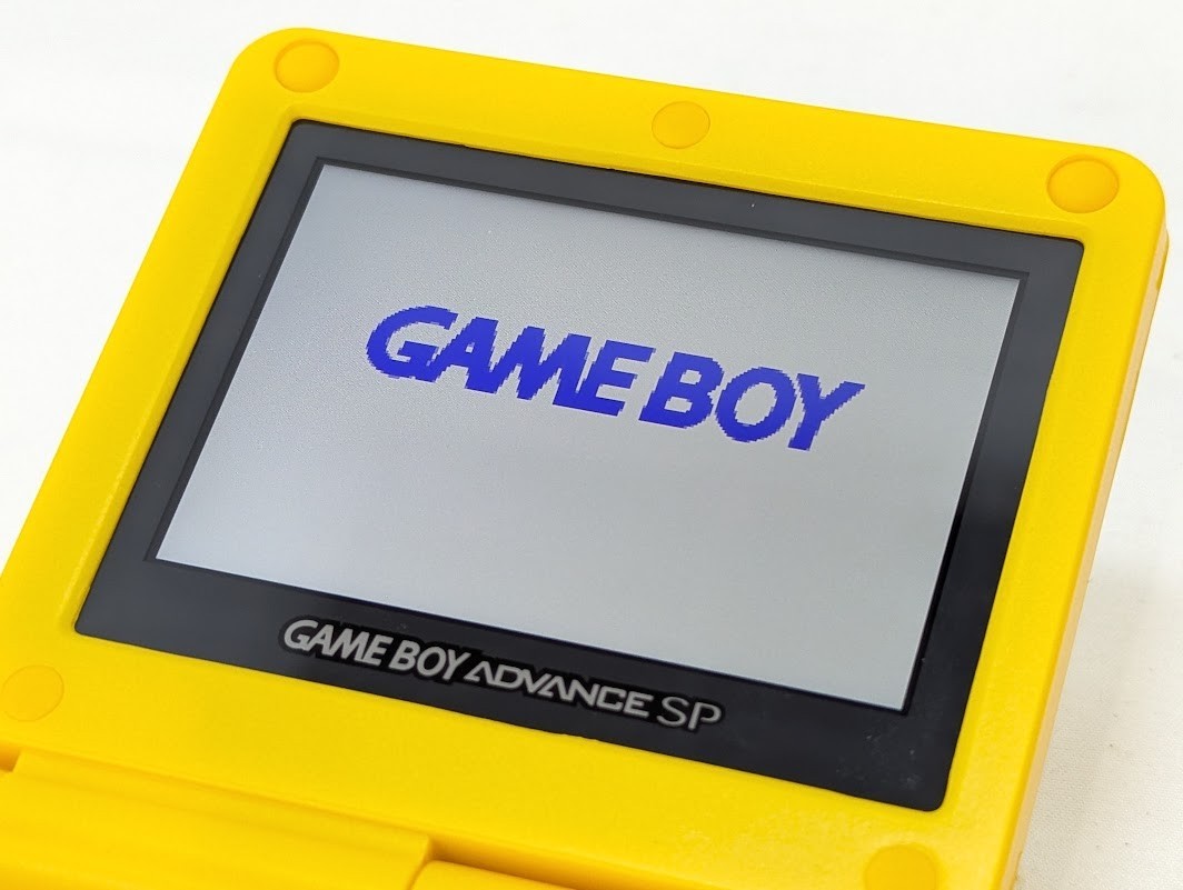 GameBoy Advance SP Pikachu Edition Type-C IPS LCD Handheld Console Tested JAPAN