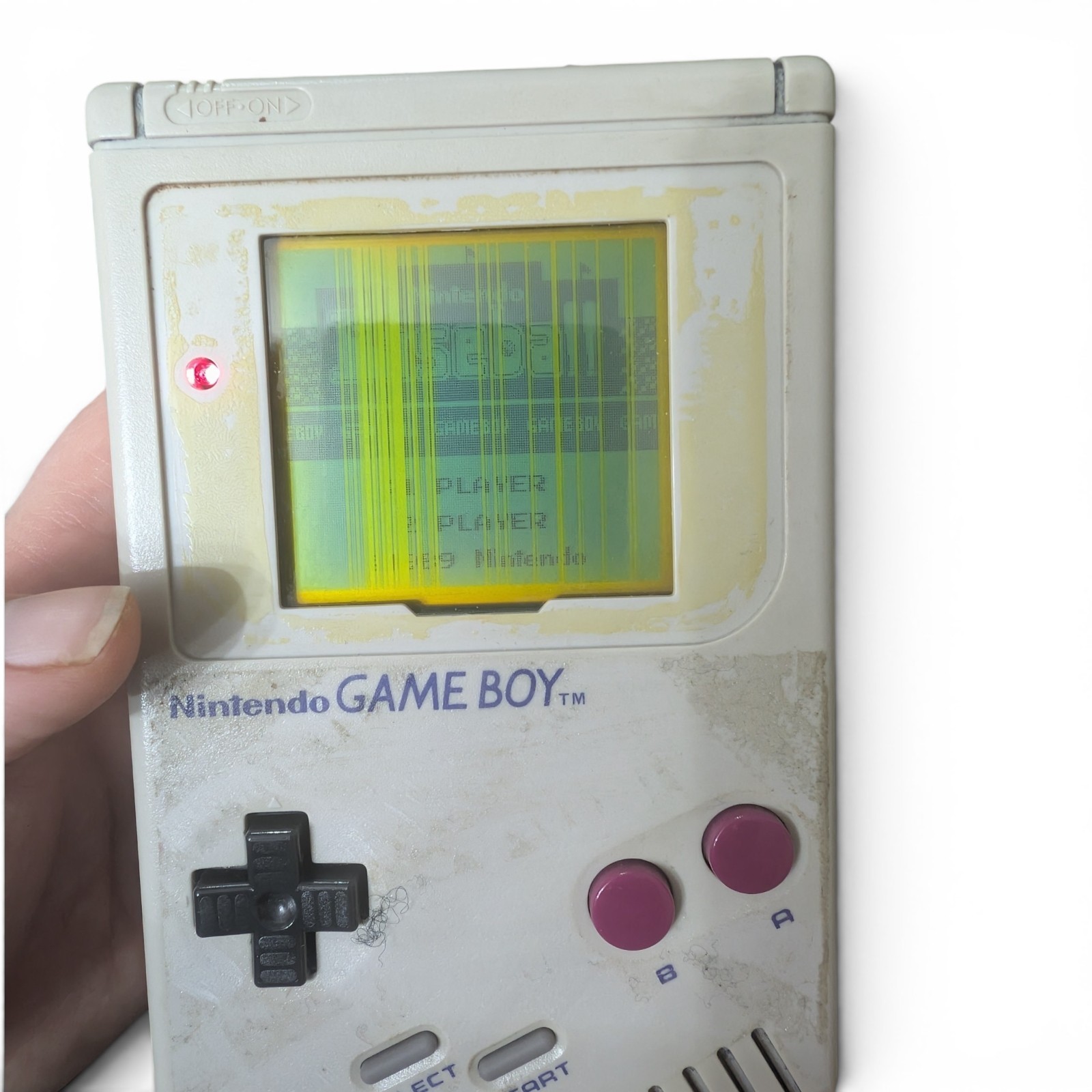 Nintendo GameBoy DMG-01 (Lines) Handheld Original & 6 Games & Batteries & Case