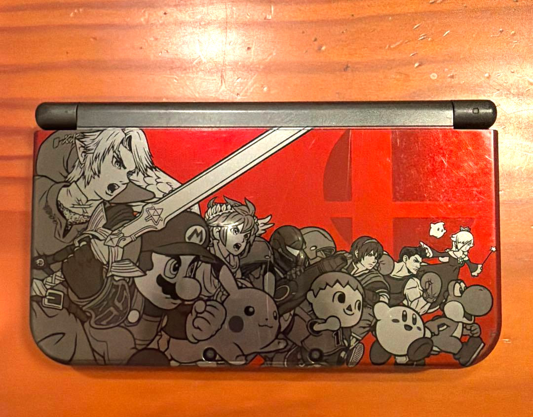 New Nintendo 3DS XL LL Super Smash Bros. Edition Console Tested With Case
