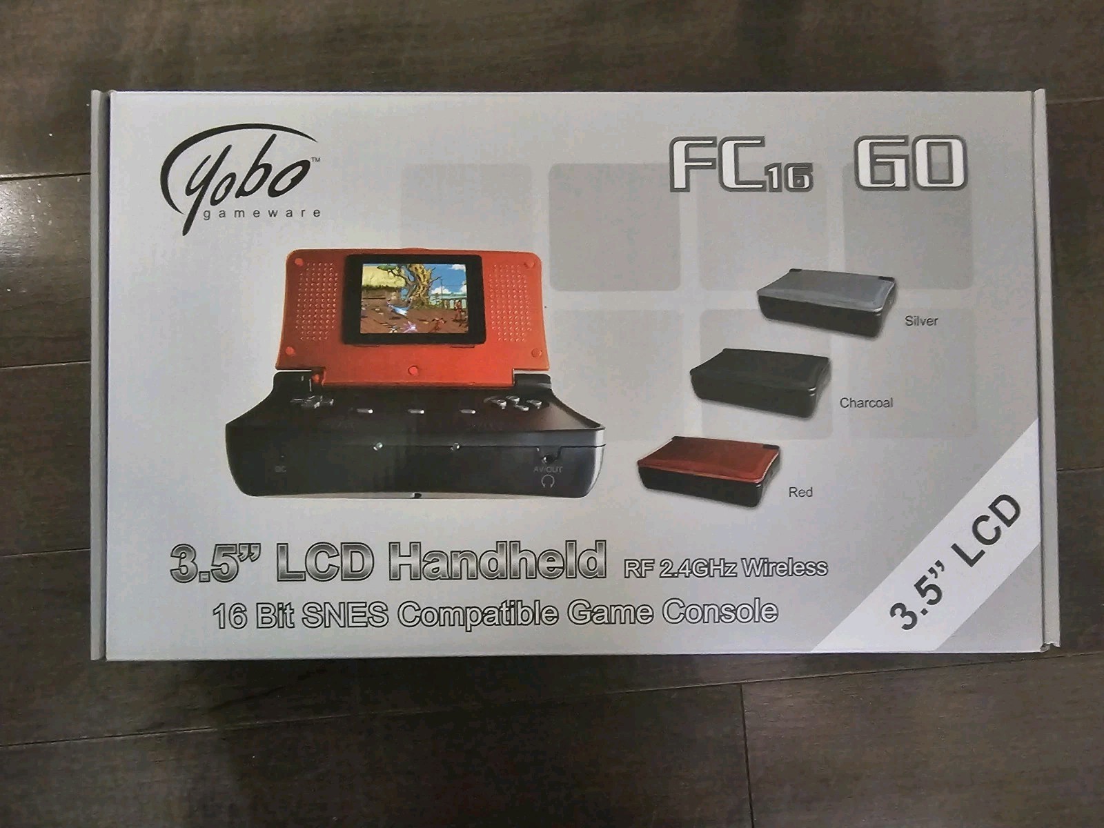YOBO FC16 GO Handheld SNES Console BLACK Plays Super Nintendo Cartridges NEW