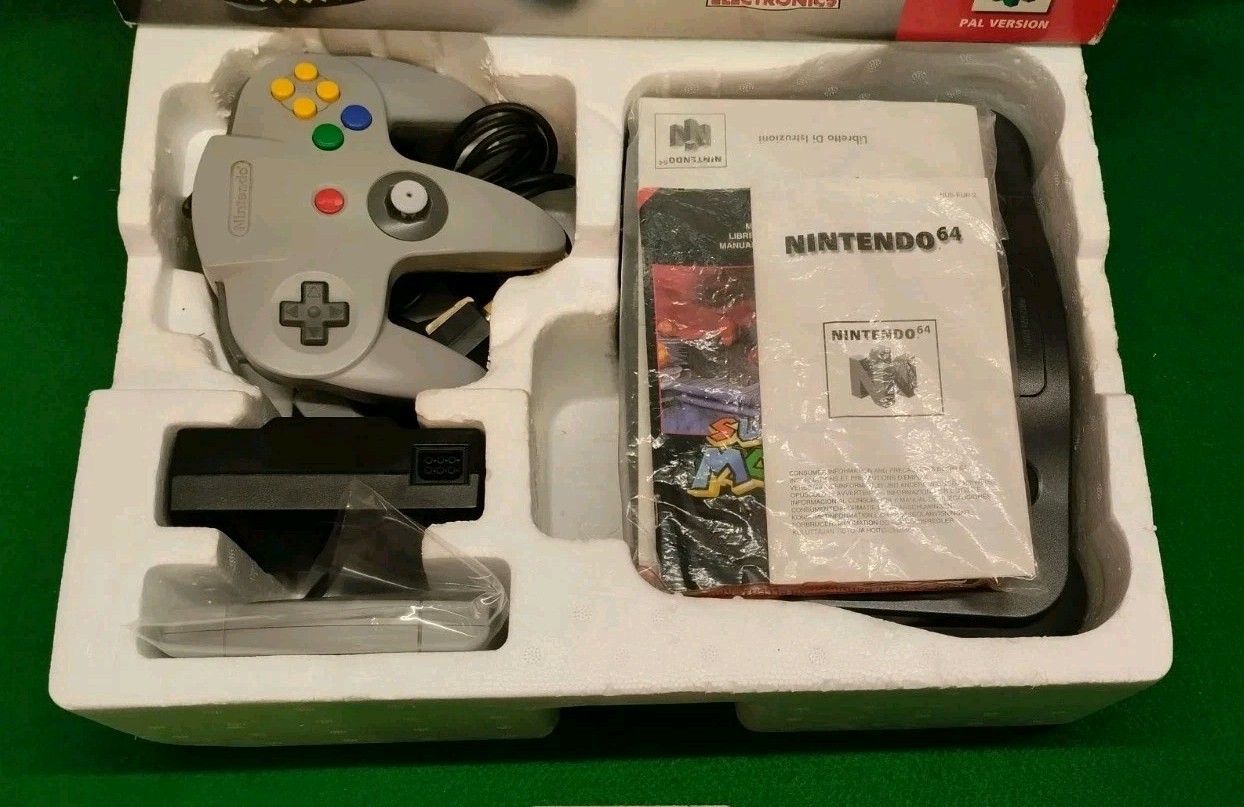 Nintendo 64 Console + Super Mario 64 Included # NUS-001 (eur) PAL 1997 Japan GiG
