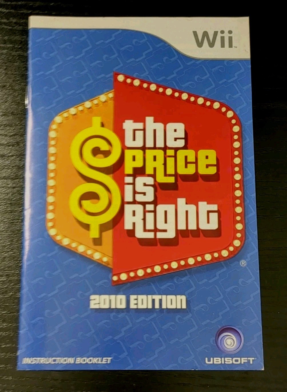 Price Right 2010 Nintendo Wii Original Booklet Manual ONLY Guide Instruction EX