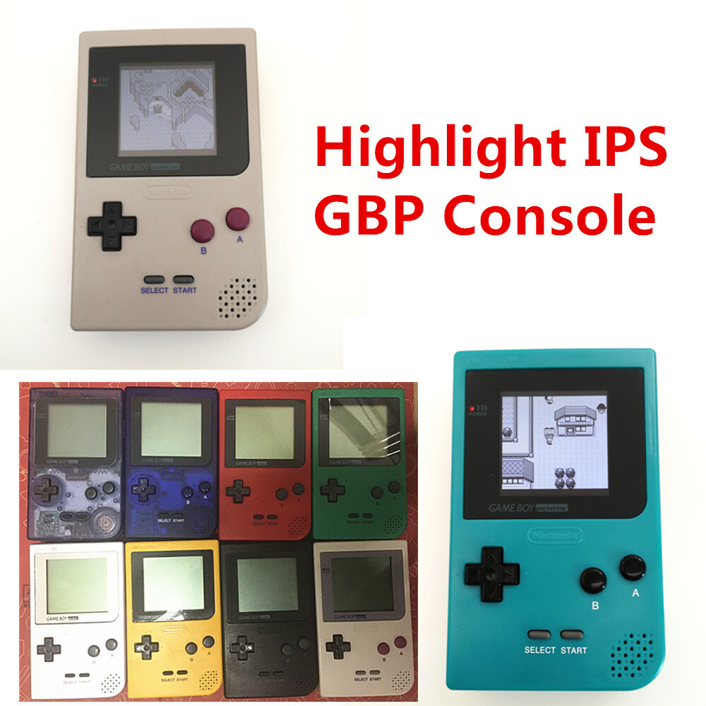 Multi-color Game Boy Pocket GBP Game Console With 5 Segment Back Light LCD Kit