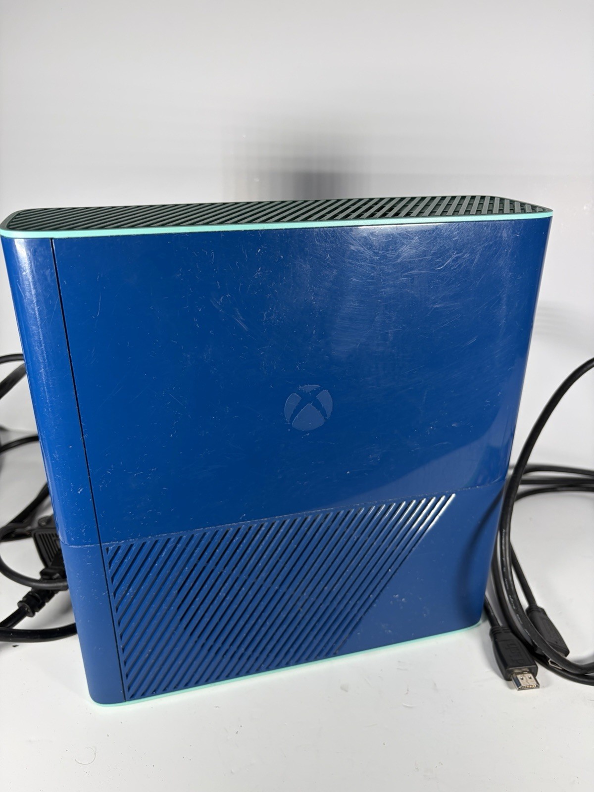Microsoft Xbox 360 E Blue & Green Special Edition Console Model 1538