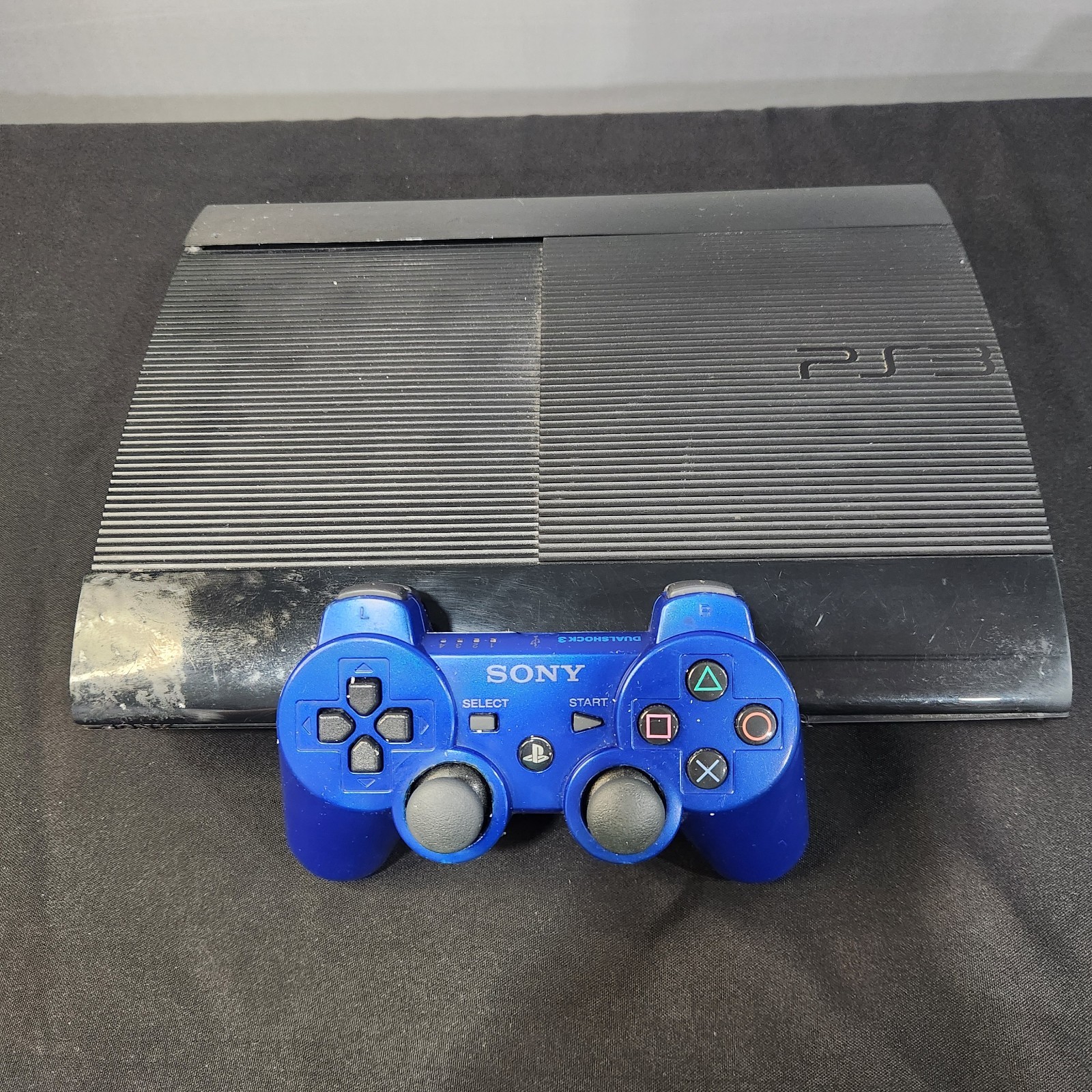 Sony PS3 Super Slim 500GB Console w/Controller Blue CECH-4201C