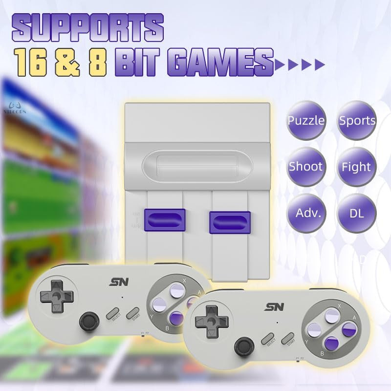 Retro Game Console with 5000 Games, 4K Hdmi-Compatible Plug and Play TV Game Sys
