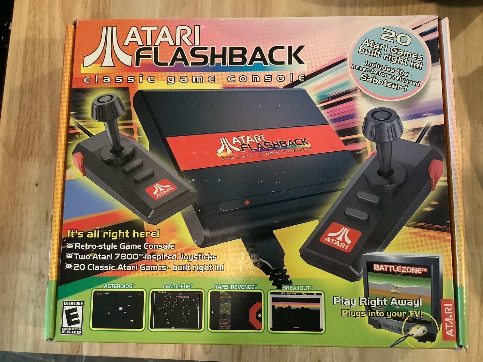 ATARI Flashback Classic Game Console 20-Built-In Games Brand New Sealed