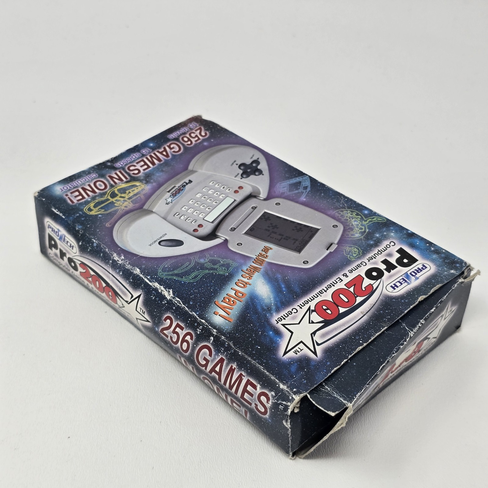 Protech Pro 200 Gaming System Handheld 256 Games Calculator Box Manual 2000s