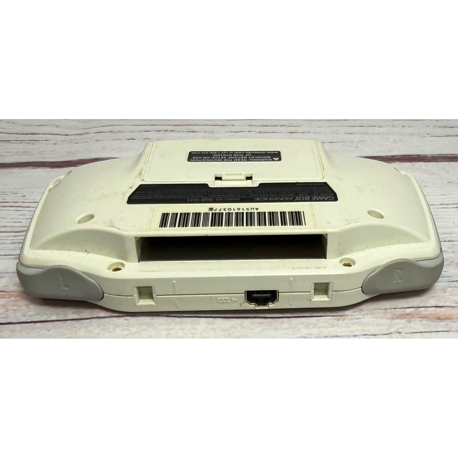 Nintendo Game Boy Advance White Console Handheld System GBA Tested AGB-001