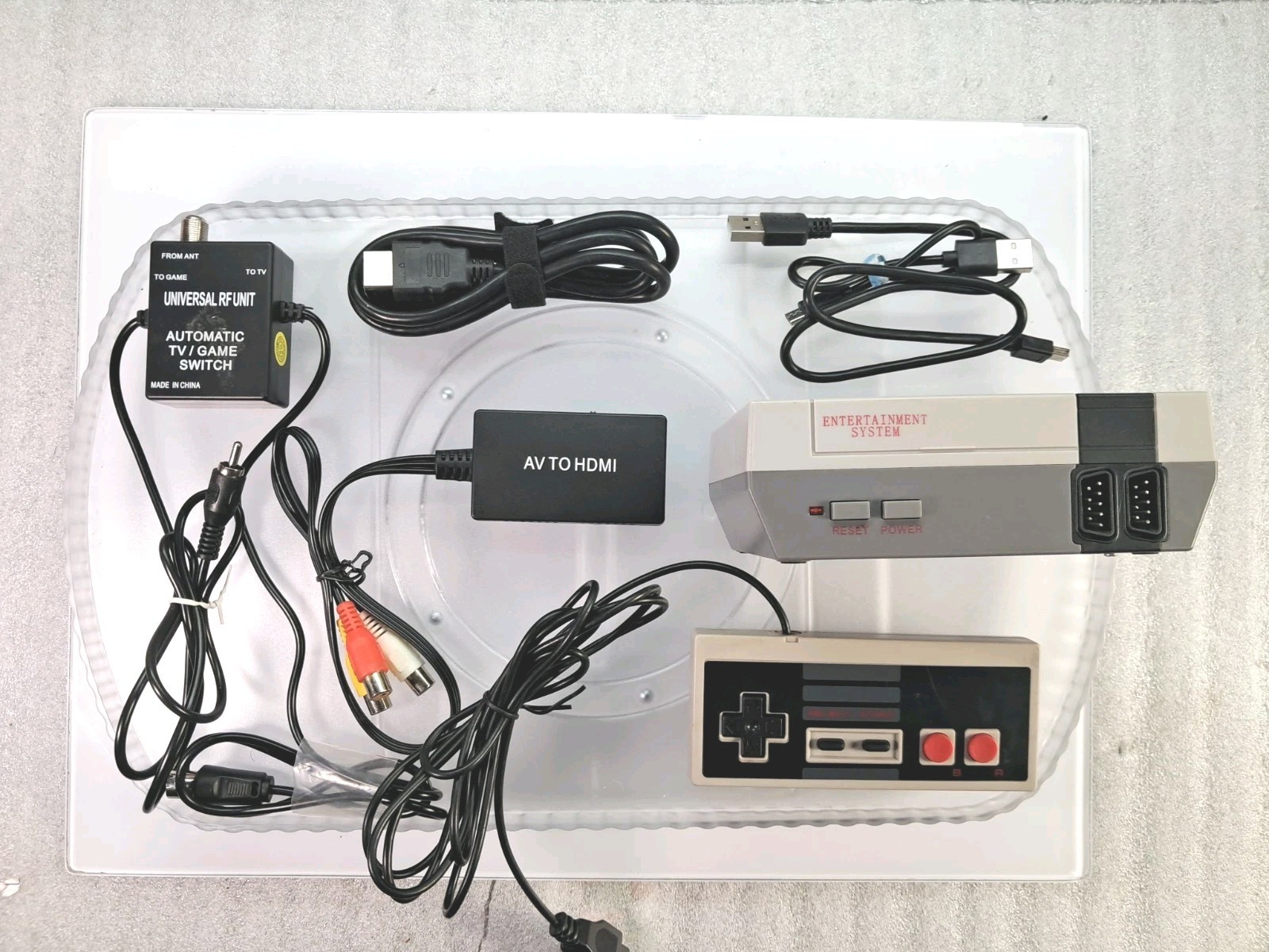 Entertainment System Bundle W/ AV To HDMI & RF UNIT – Cable Included