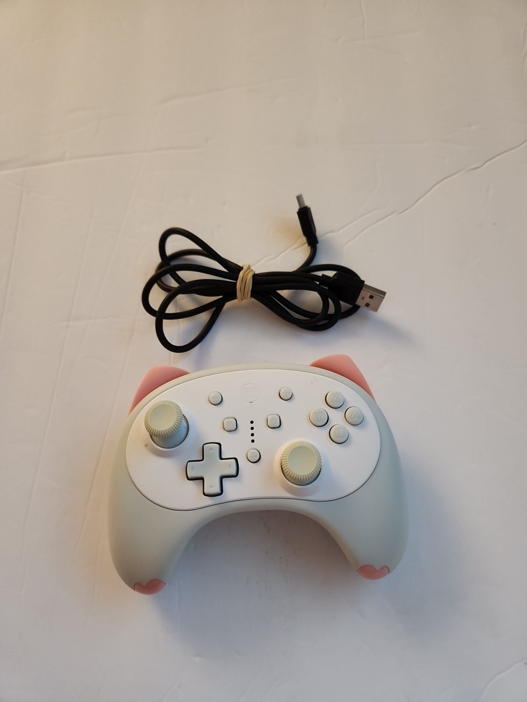 Inne Wireless Pink & White Kitty Cat Bluetoth Controller Nintendo Switch