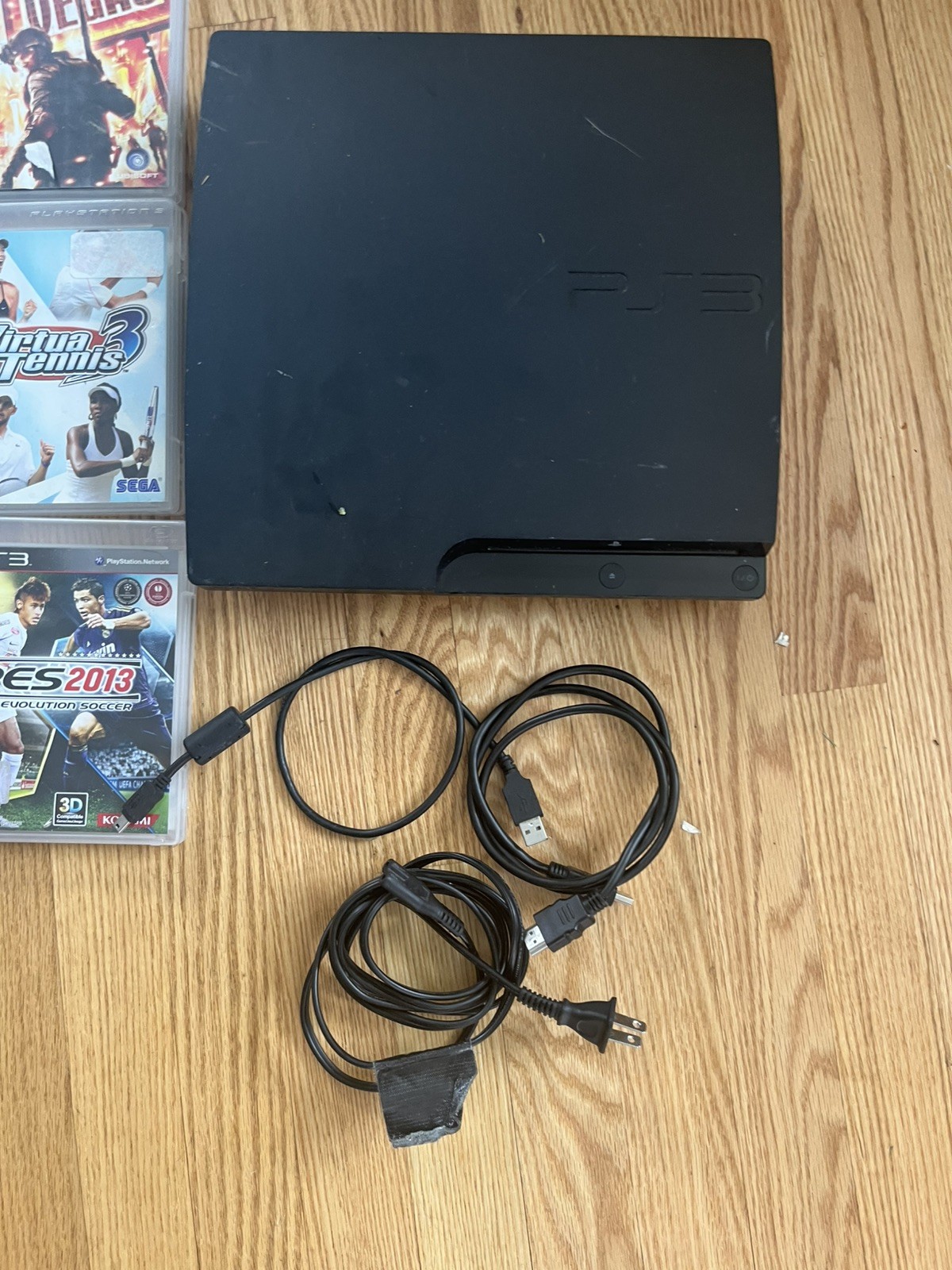 Playstation 3 Console Bundle Lot 3 Controllers 17 Games PS3 Tested Works Charger