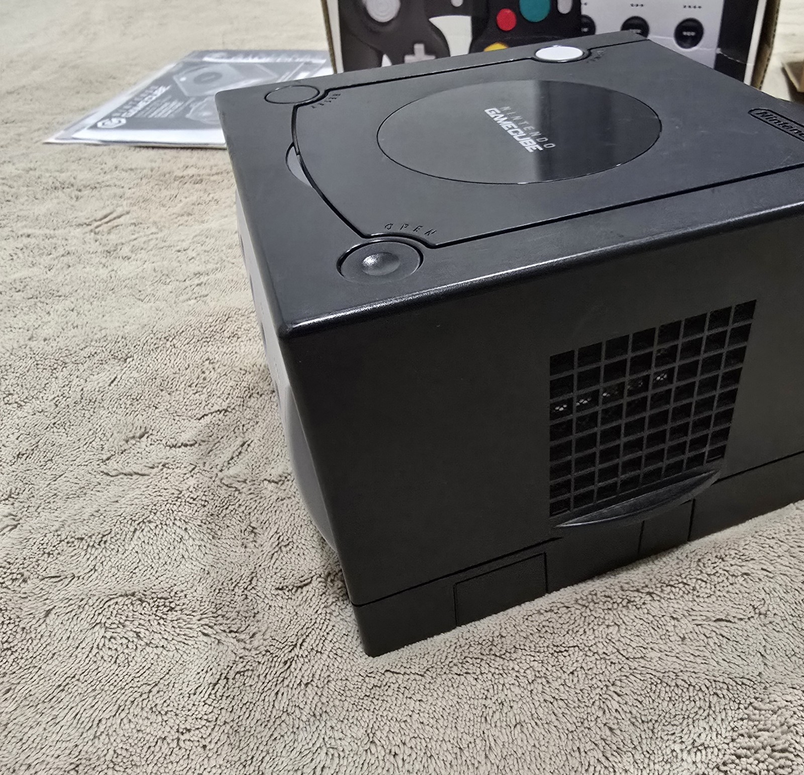 Nintendo Gamecube DOL-001 Black in a Box, Tested & Working, Included 7 Games