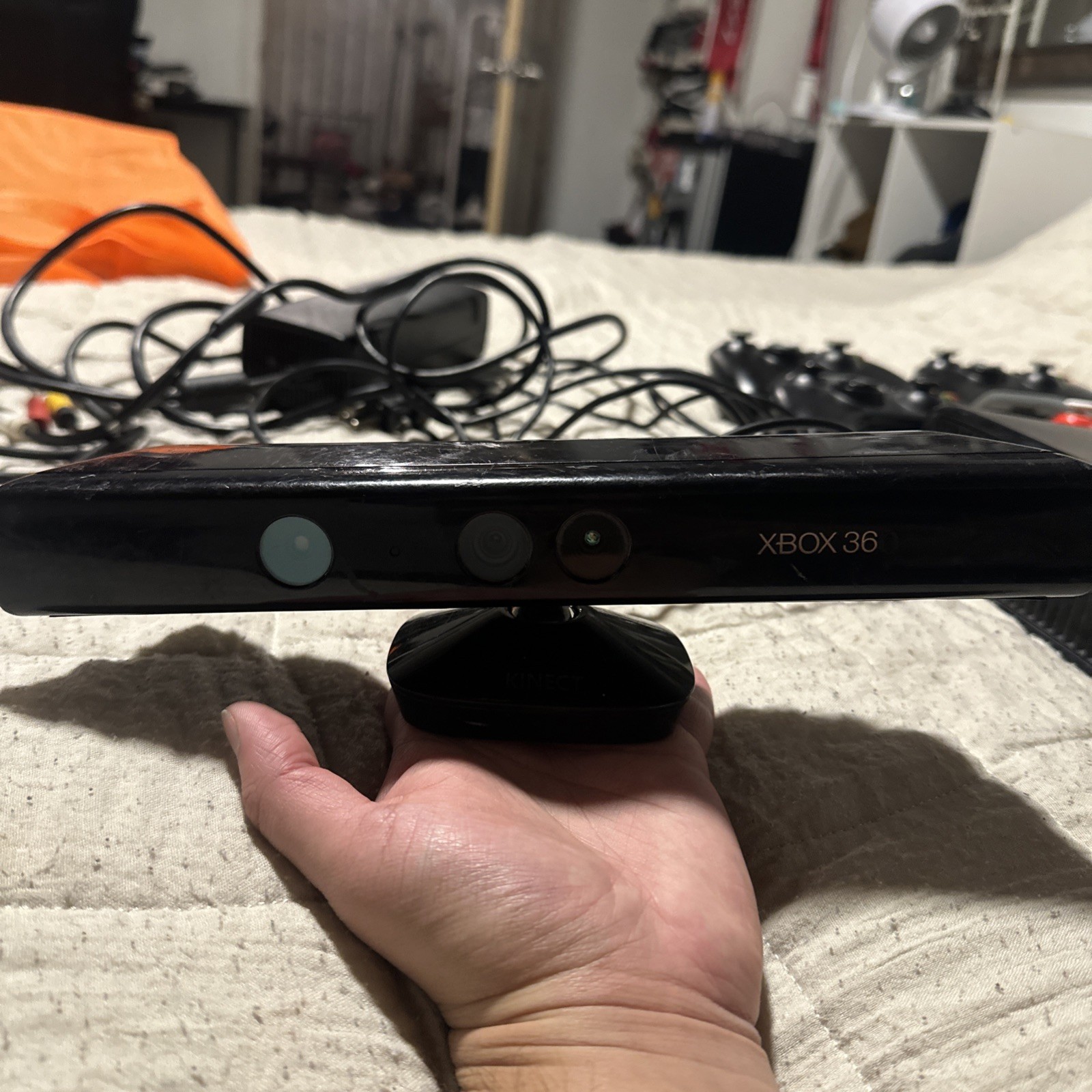 Microsoft Xbox 360 S with Kinect and Controllers