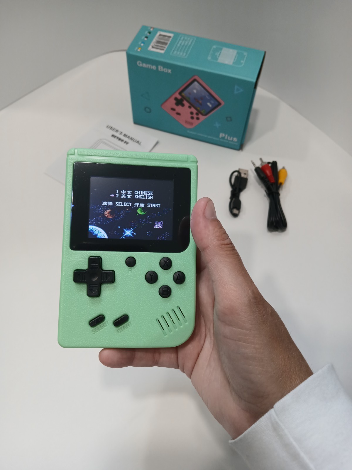 Game Box Plus Digital Game System Rechargeable Battery /400 Built-In Retro Game
