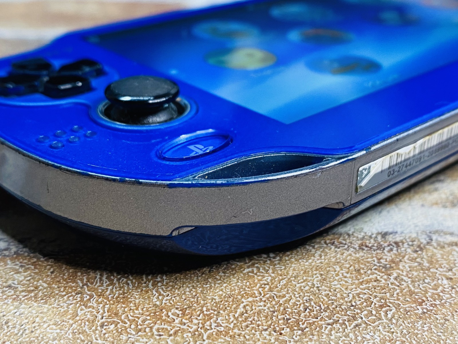 SONY PS Vita PCH-1000 Sapphire Blue ZA04 Playstation Charger 8GB Tested No.2D P