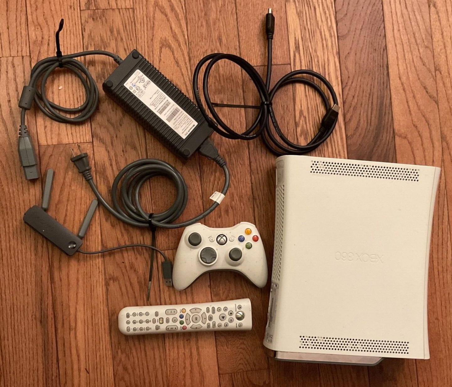 X Box 360 Console Bundle Power Remote USB Adapter Deck Jams When Removing CDs