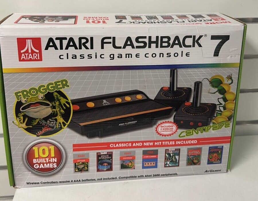 Atari Flashback 7 Classic Game Console – Black/Orange
