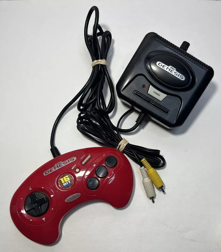 Radica Sega Genesis 16-BIT Power Plug & Play 6-in-1 Game System Red 2004