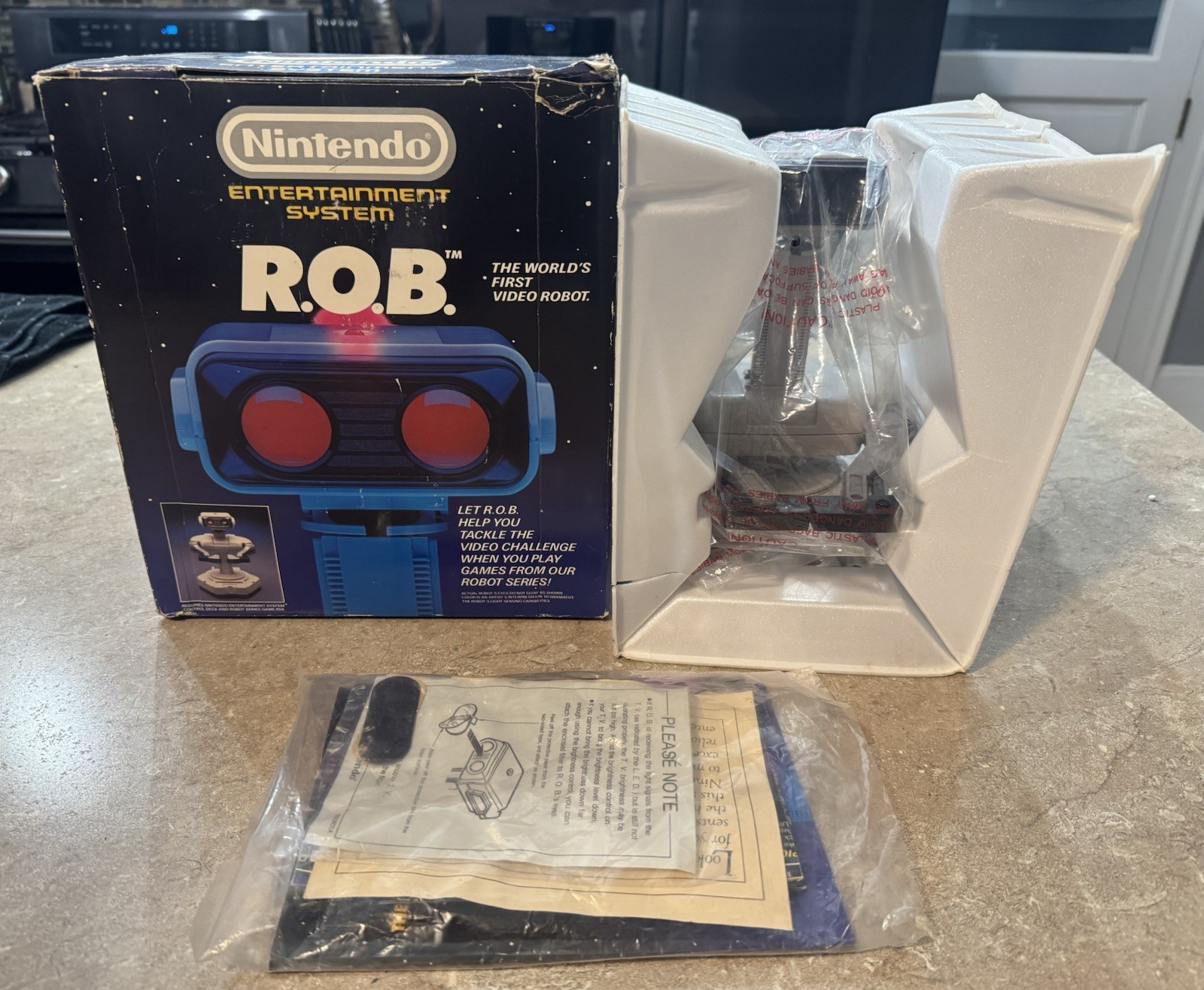 Nintendo ROB The Robot. CIB With Styrofoam. Stand Alone Version. Complete In Box
