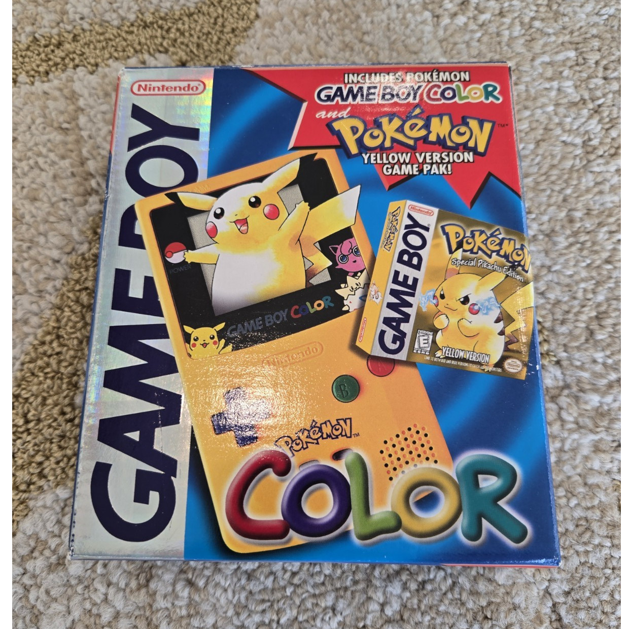 Nintendo Game Boy Color Pokémon Yellow Pikachu Edition CIB Complete Orig. Owner