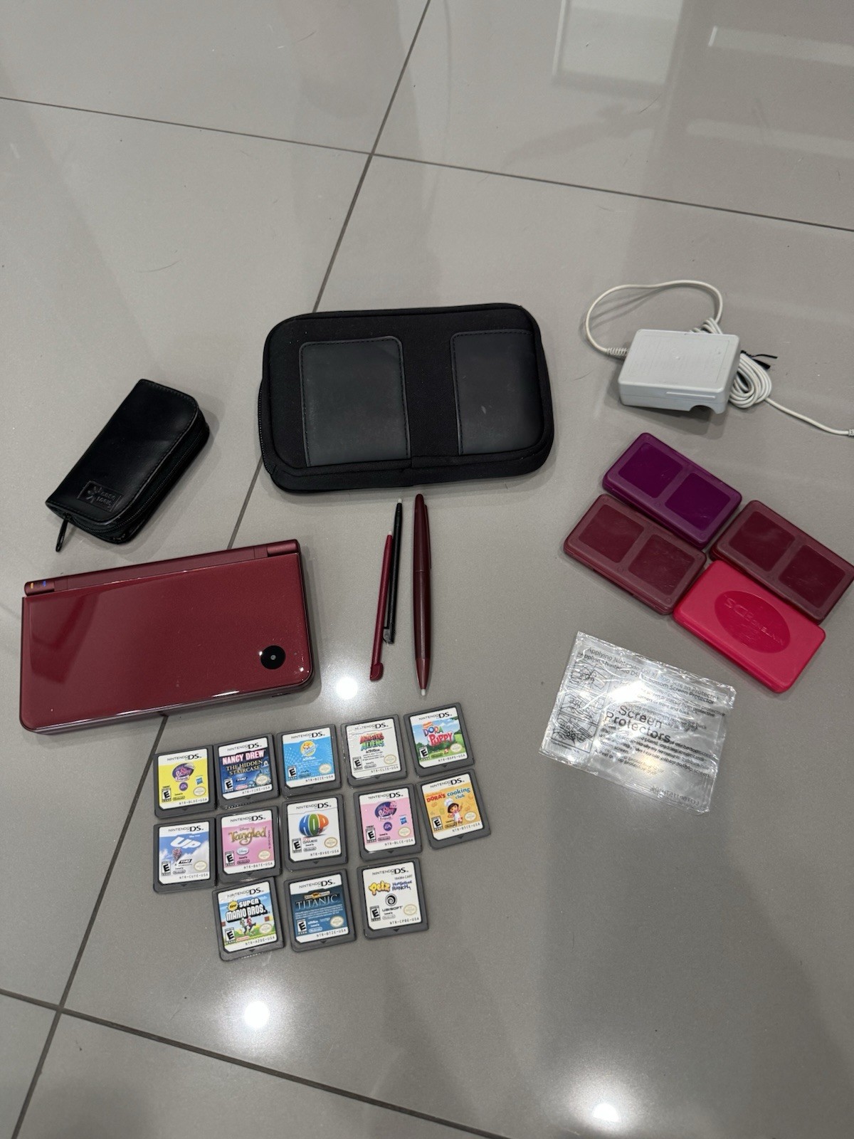 Nintendo DSi XL Burgundy – Nintendo DS Tested Authentic With Games