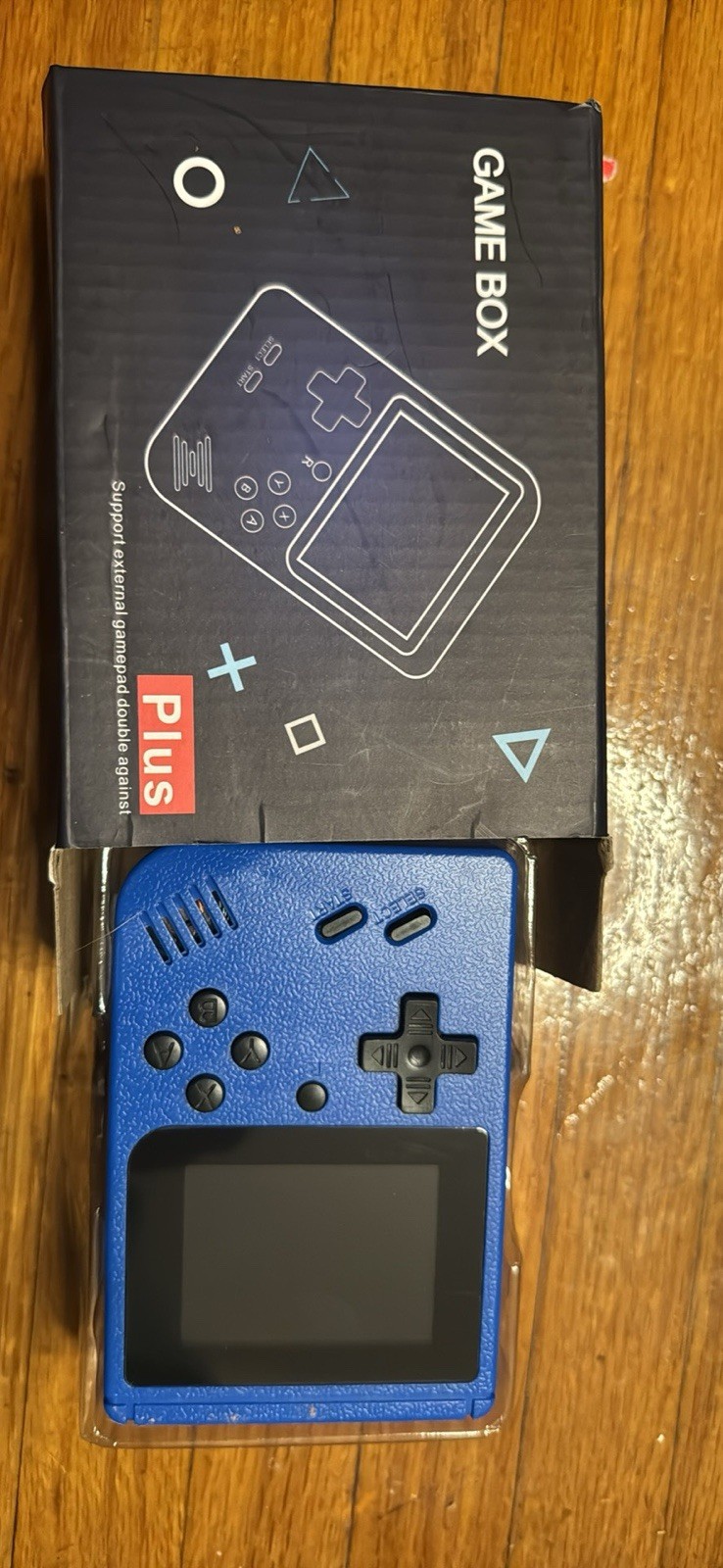 Game Box Plus Handheld Game Console Blue/Black LCD Screen Composite RCA