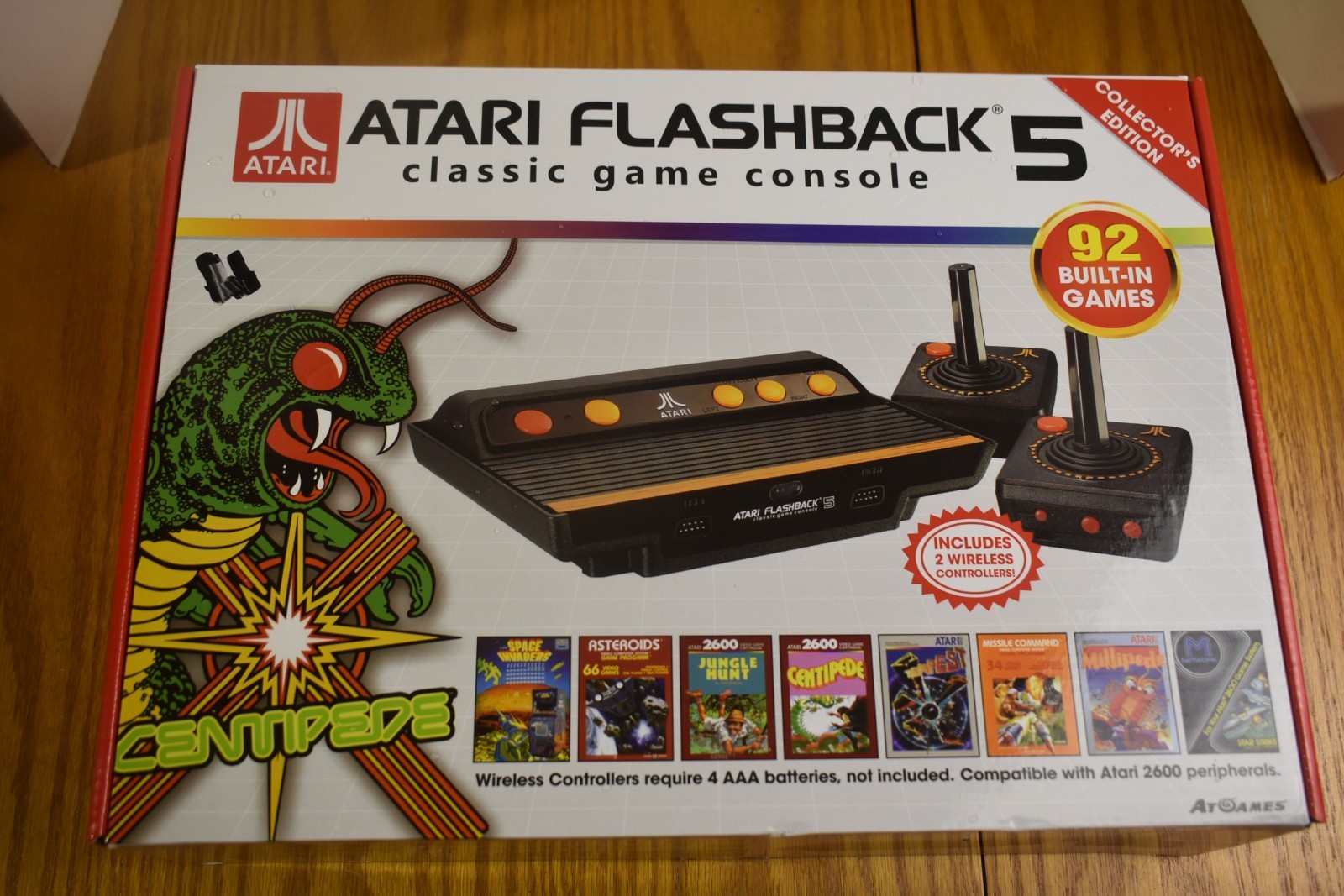 Atari Flashback 5 Console 92 Built-In Games 2 Wireless Controllers Atari 2600