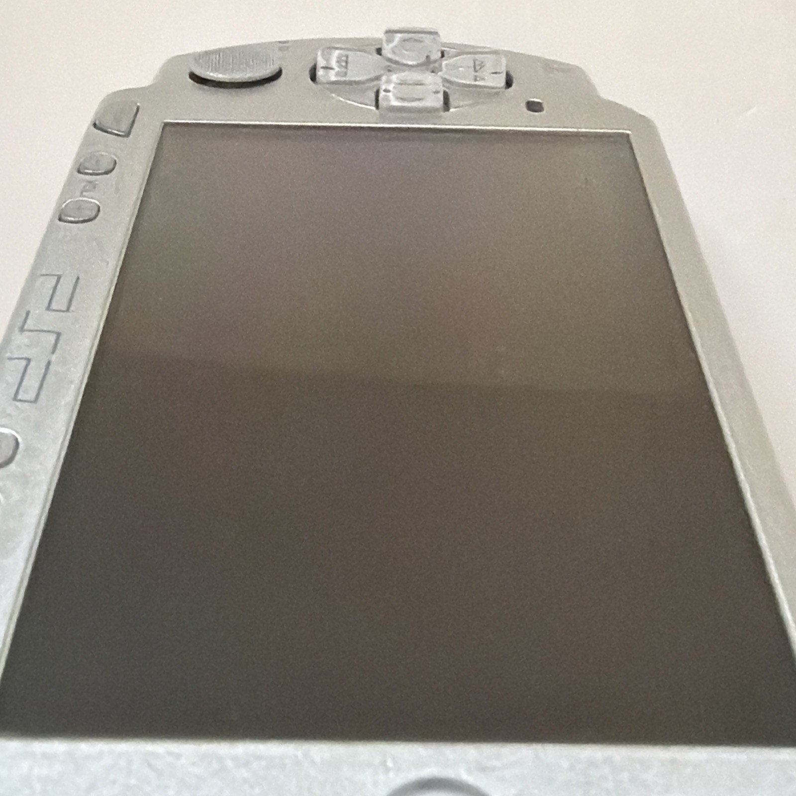 Sony PSP 2001 PlayStation Portable Slim Silver No Battery/Cover Tested