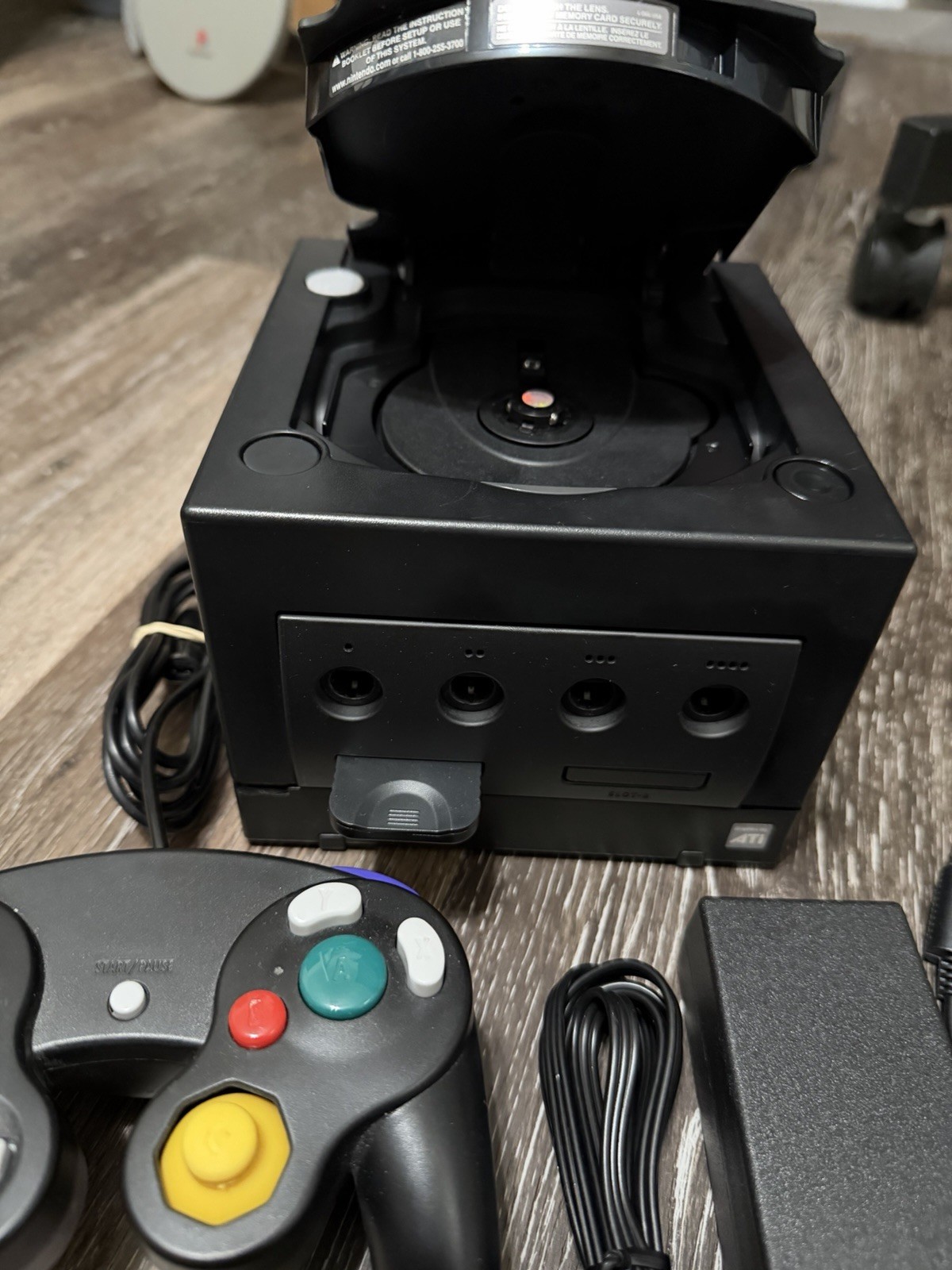 🔥 Nintendo GameCube – Black W/ Red Controller LED Upgrade, Recapped, Bundle ‼️