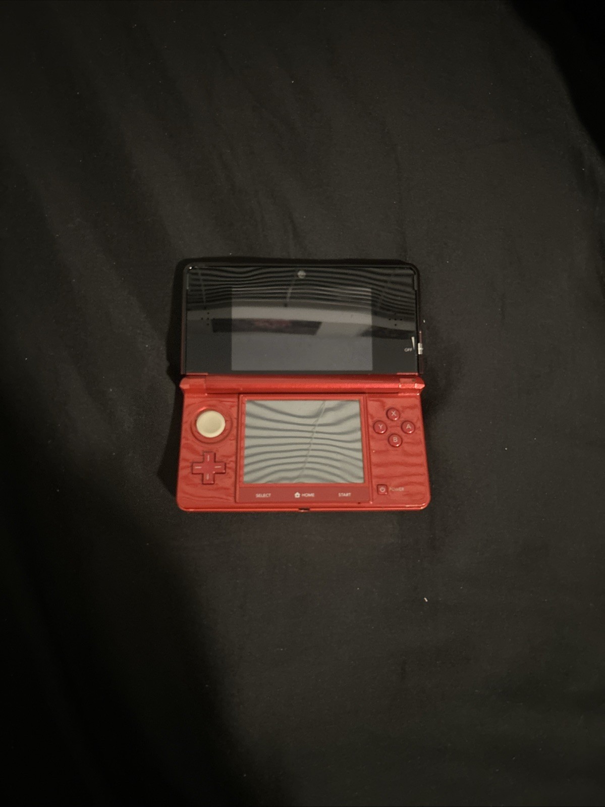 Nintendo 3DS Handheld System Flame Red Barely Used with Charger and Two Games
