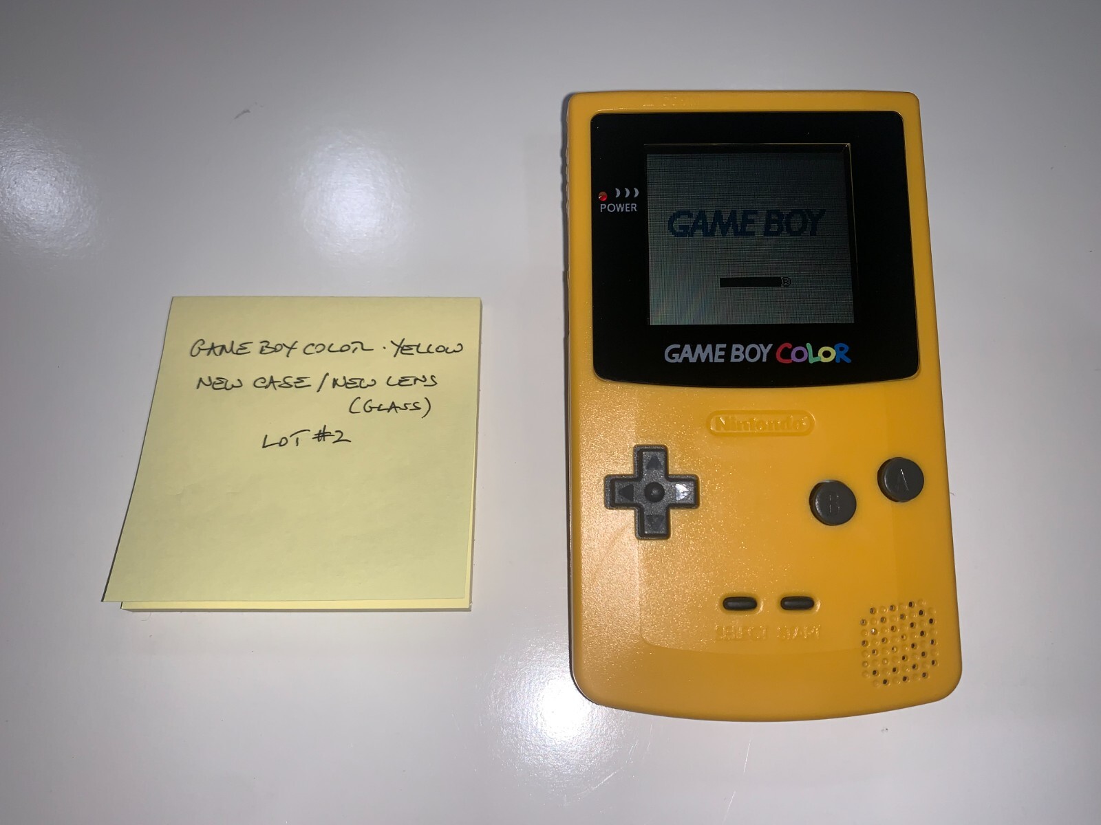 Nintendo GameBoy Color – YELLOW GBC System – New Shell, New Screen Tested, LN #2