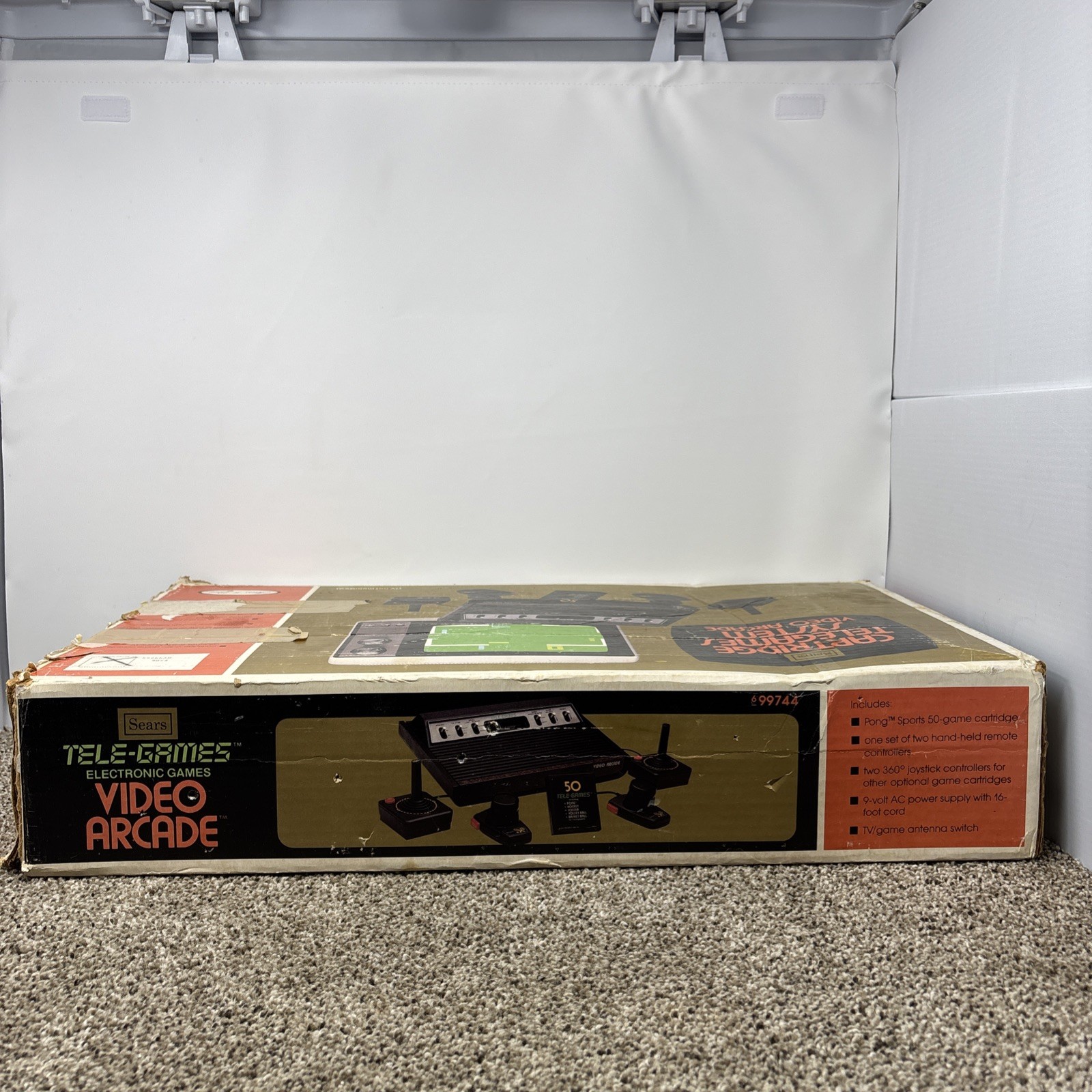 Atari 2600 Console Original 6 switch Console In Box Sears Tele Games Tested