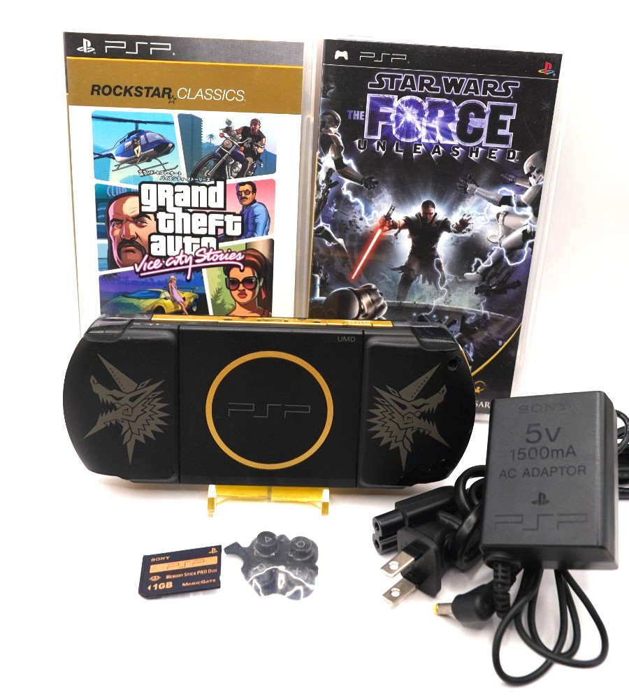 Sony PSP-3000 Monster Hunter Portable 3rd Limited Edition Japan + 2 Games