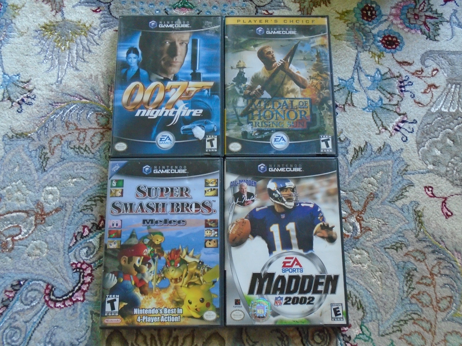 ONE OWNER GameCube console DOL-101 w/4 controllers super smash bros Nintendo USA