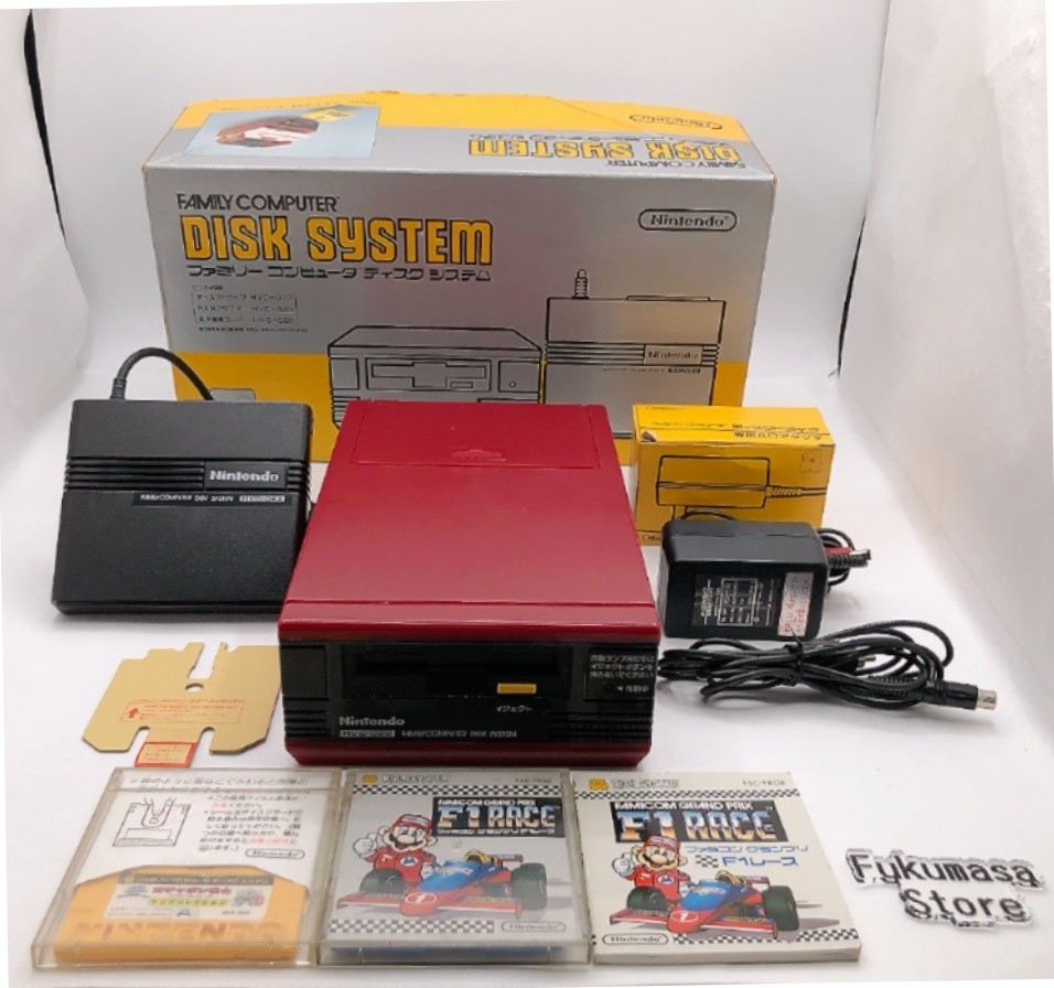 Nintendo Famicom Disk System Console HVC-022 Box New Belt NTSC-J Japan Tested